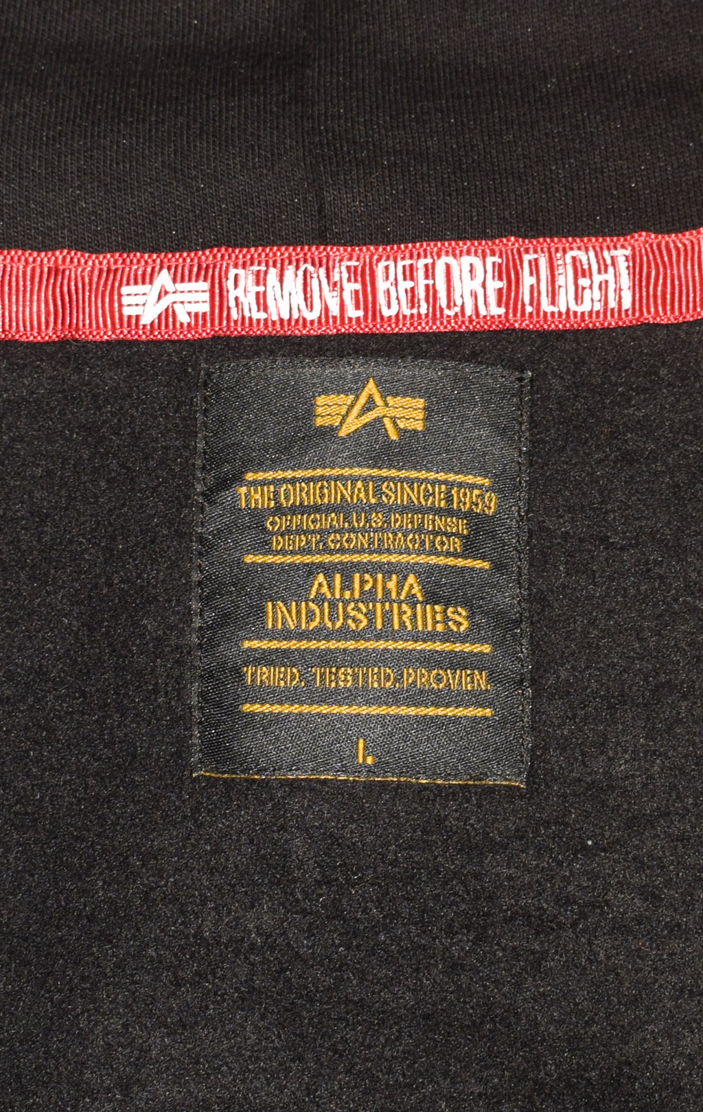 Толстовка ALPHA INDUSTRIES BASIC HOODY RAINBOW REF. PRINT black 