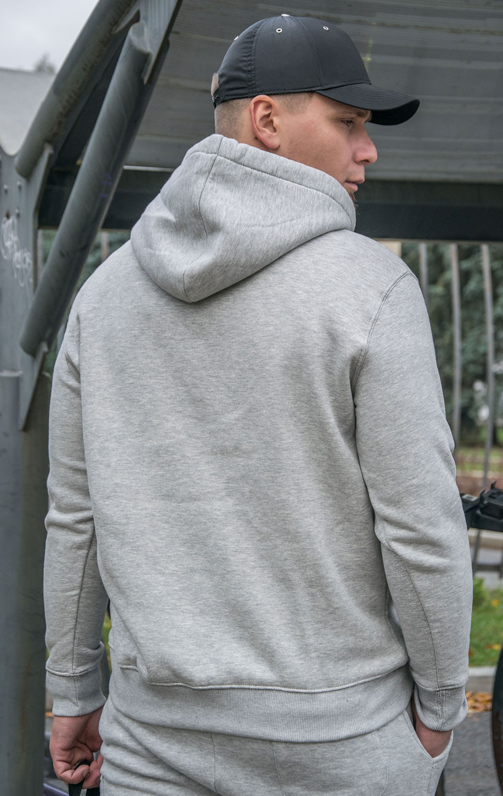 Толстовка ALPHA INDUSTRIES BASIC HOODY SMALL LOGO grey heather 