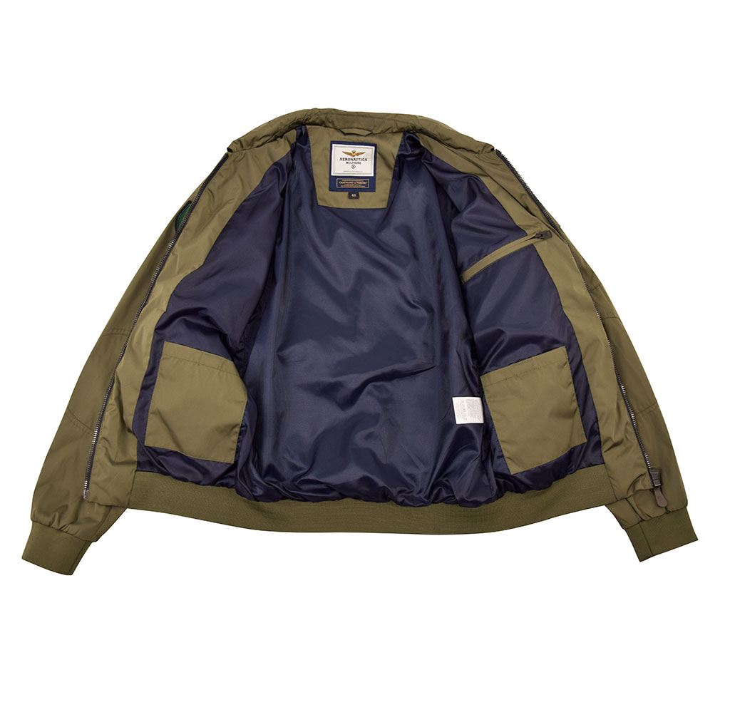 Ветровка-бомбер AERONAUTICA MILITARE SS19 green mountain (AB 1719) 