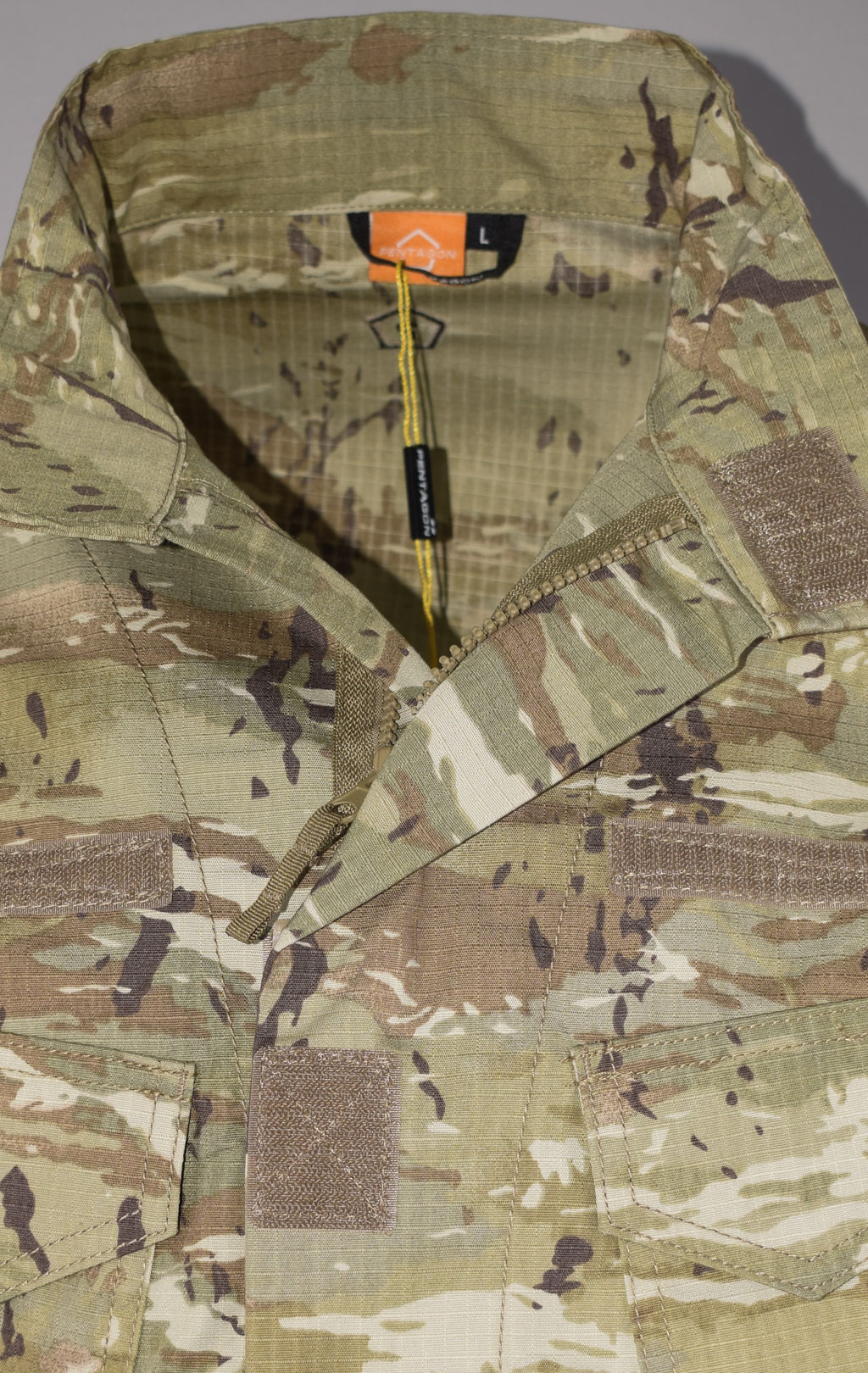Китель  тактический Pentagon LYCOS хлопок35%/полиэстер65% Rip-Stop camo penta 02023 