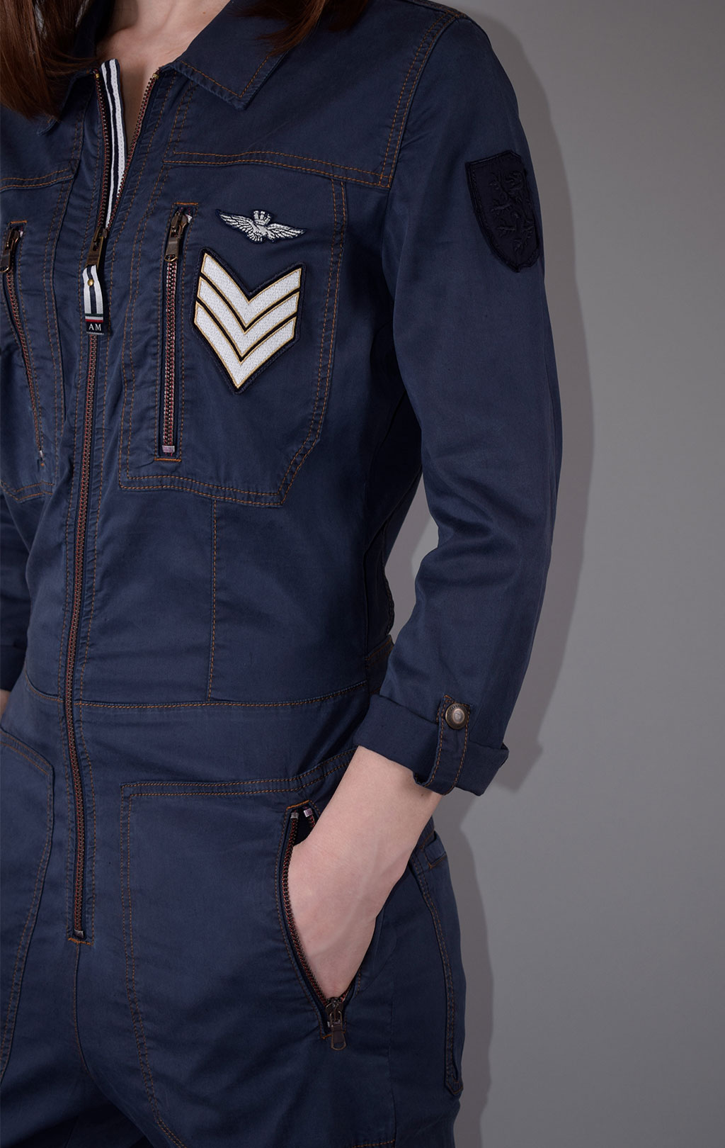 Женский комбинезон AERONAUTICA MILITARE SS 20/AL blue navy (TU 080) 