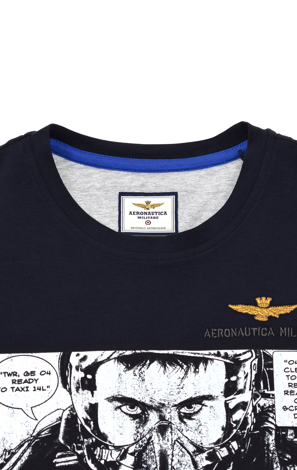 Футболка AERONAUTICA MILITARE SS 21/TR blue black (TS 1864) 