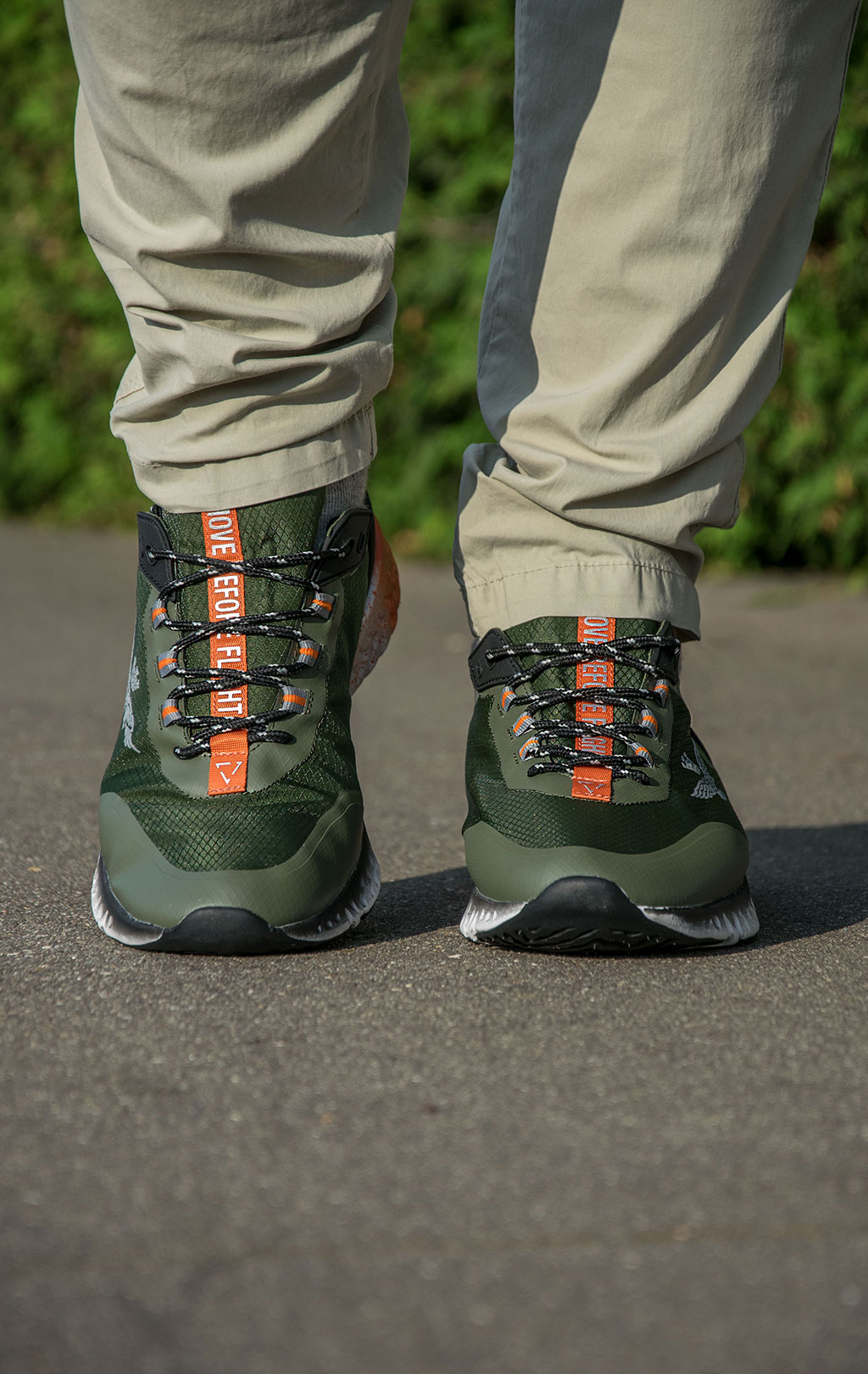 Кроссовки AERONAUTICA MILITARE SS 22 m/CN verde militare (SC 216)