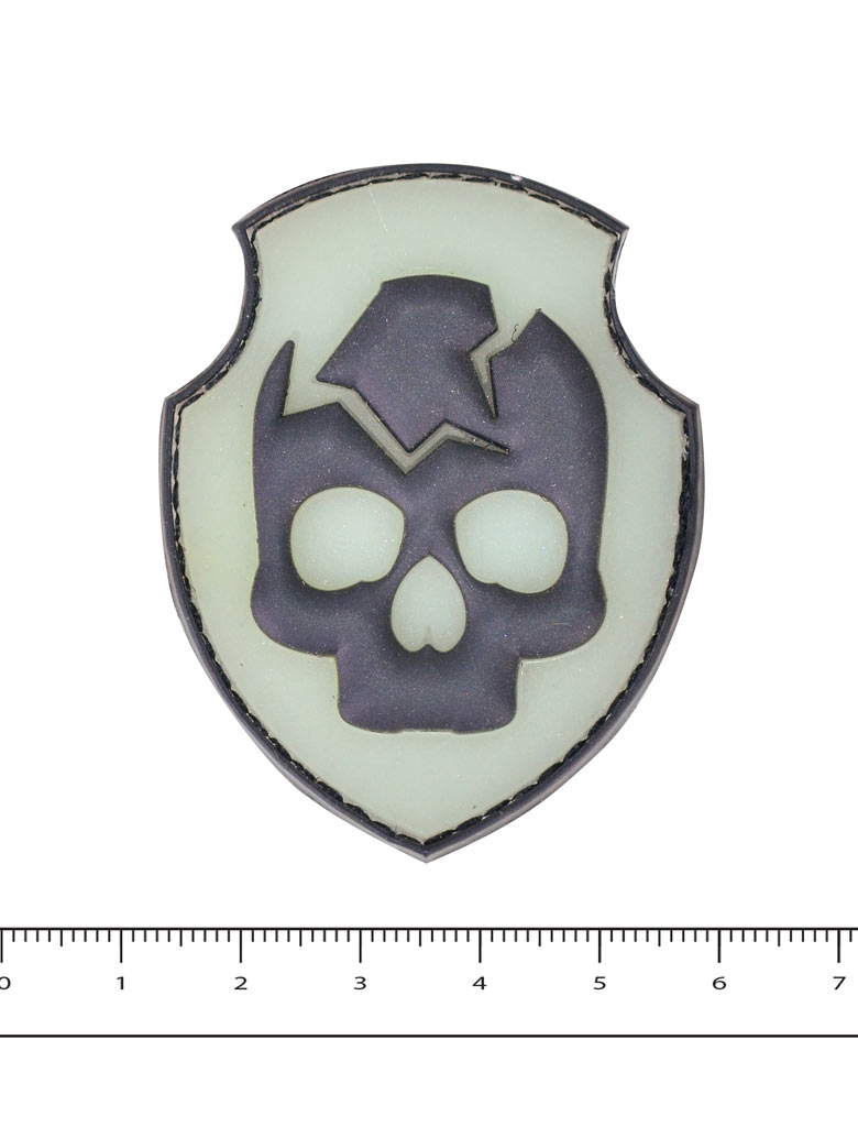 Нашивка ПВХ Fostex GHOST SKULL на липучке 