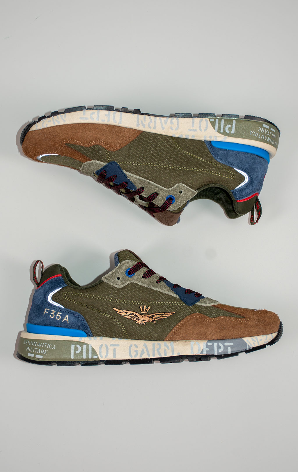 Кроссовки AERONAUTICA MILITARE FW 25/26/CN multicolor verde (SC 0276) 