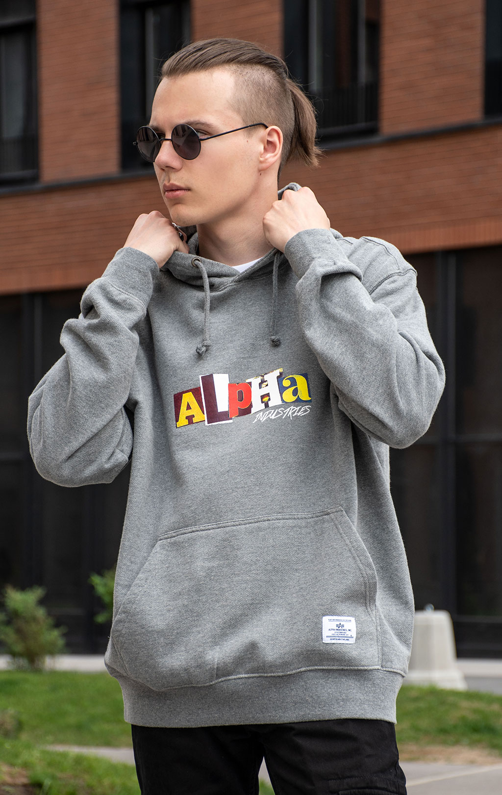 Толстовка ALPHA INDUSTRIES ALPHA RANSOM HOODIE SS 24 m medium charcoal heather 