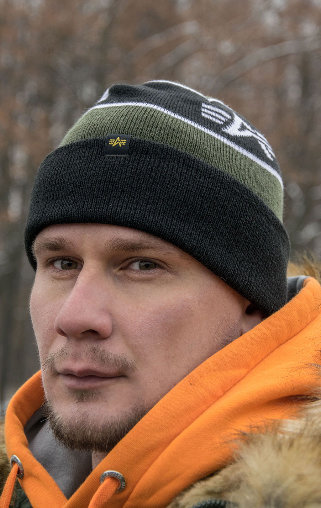 Шапка ALPHA INDUSTRIES BEANIES dark green 