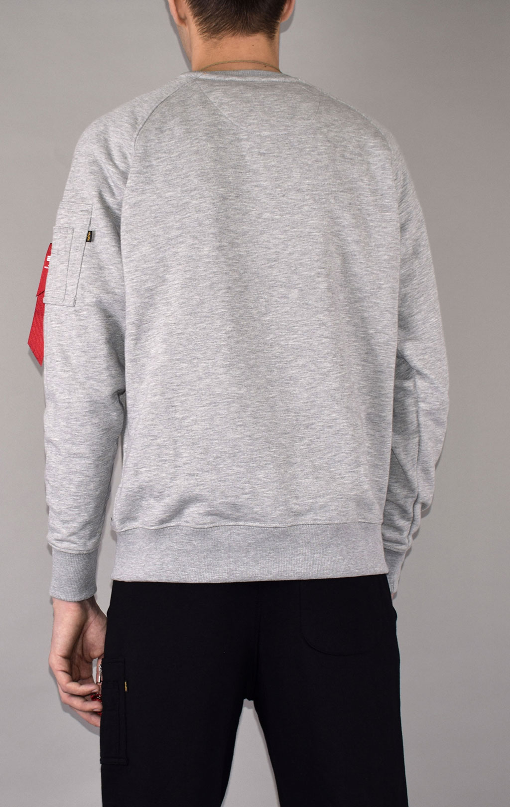 Свитшот ALPHA INDUSTRIES X-FIT SWEAT grey heather 