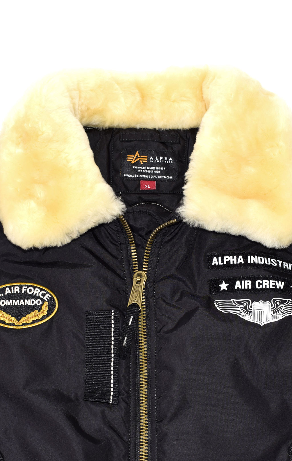 Куртка-пилот ALPHA INDUSTRIES INJECTOR-III AIR FORCE black 