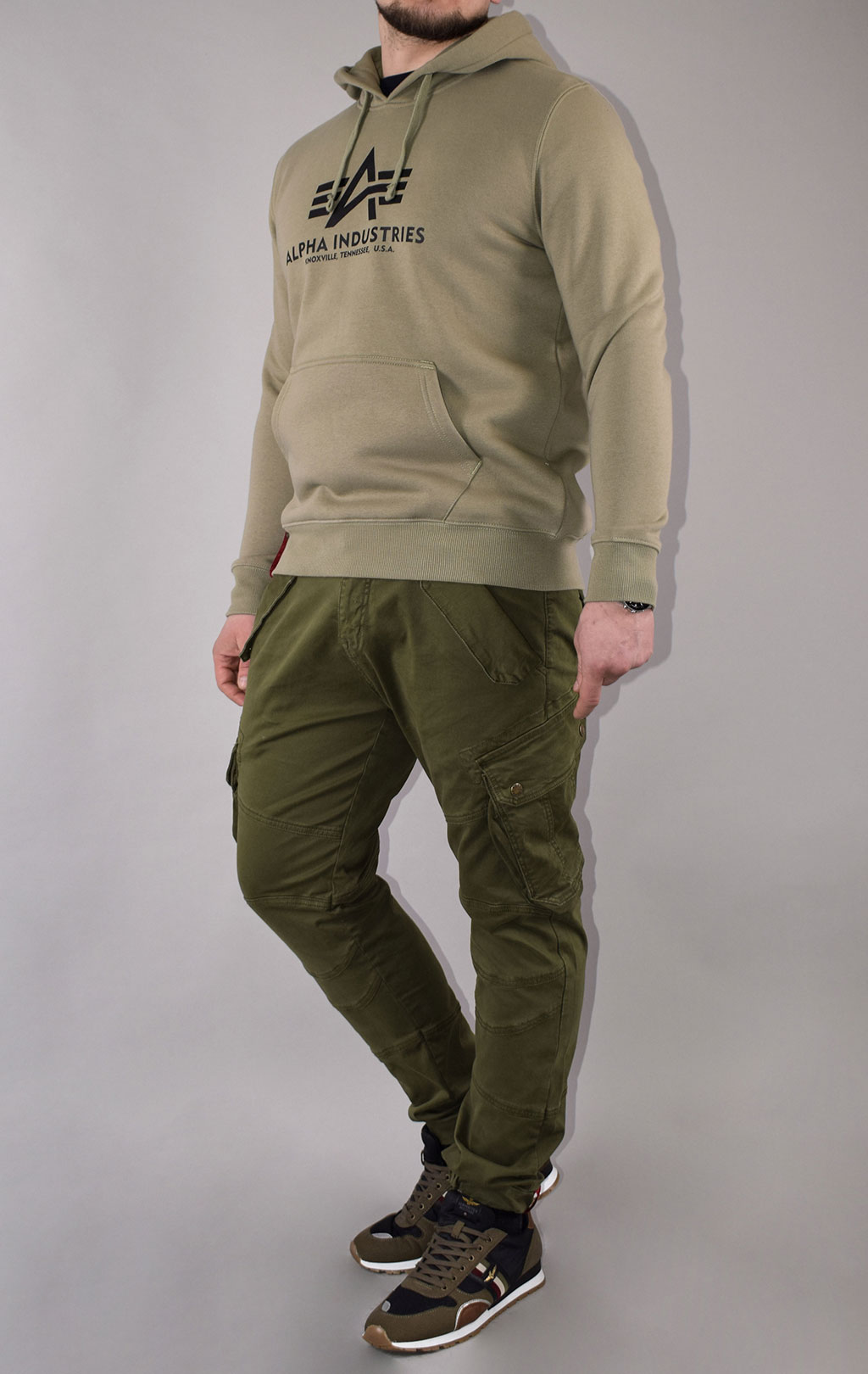 Толстовка ALPHA INDUSTRIES BASIC HOODY olive 