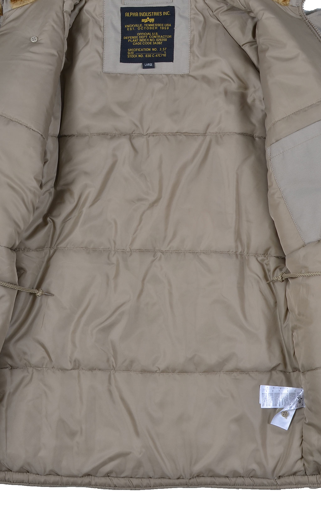 Аляска ALPHA INDUSTRIES EXPLORER big size натур. мех khaki 