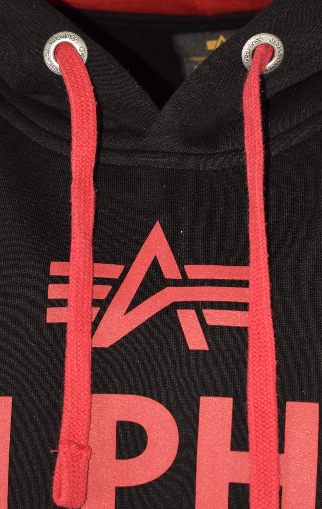 Толстовка ALPHA INDUSTRIES FOAM PRINT HOODY black 