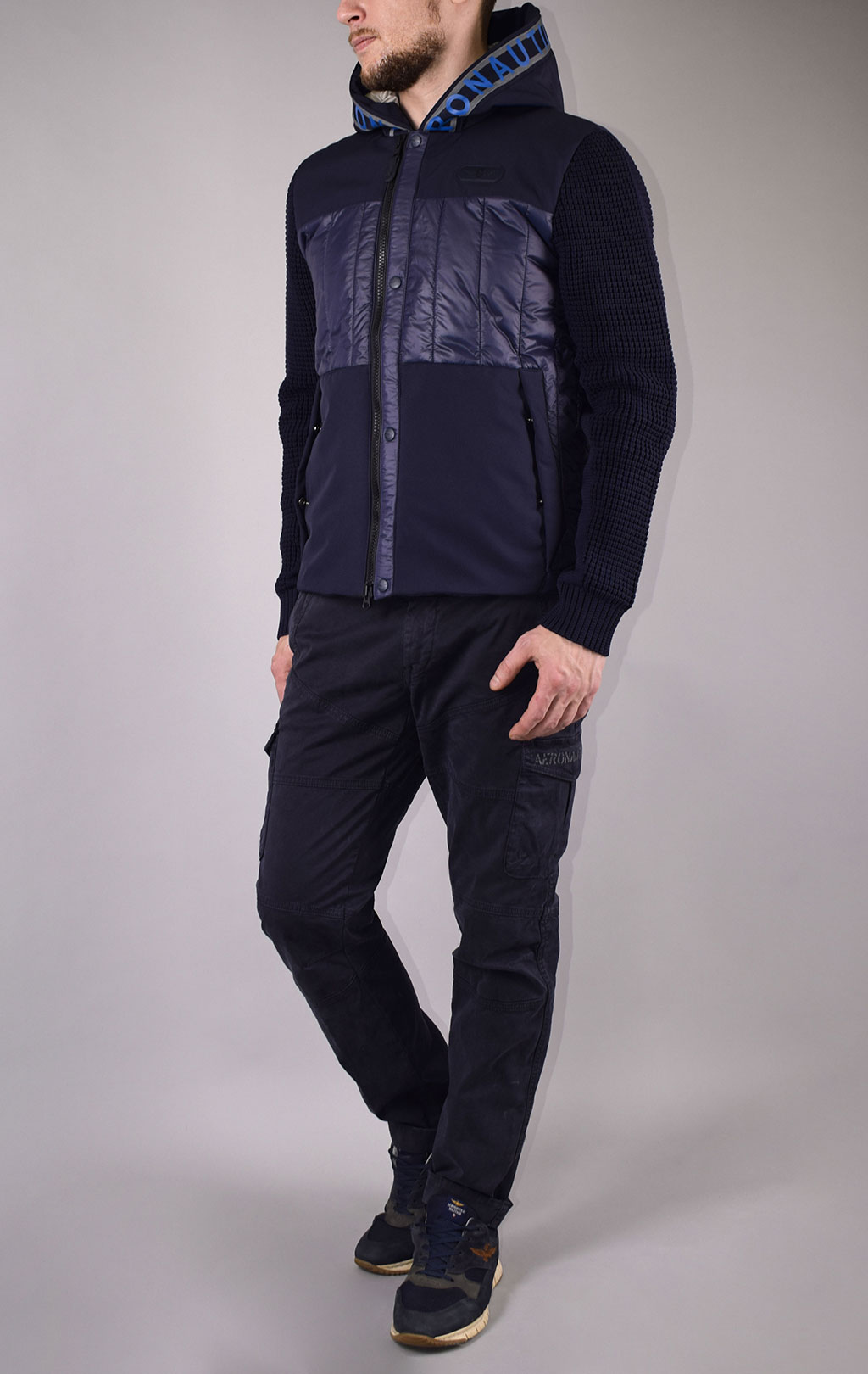 Куртка AERONAUTICA MILITARE FW 19/20 blue navy/blue navy (AF 378) 