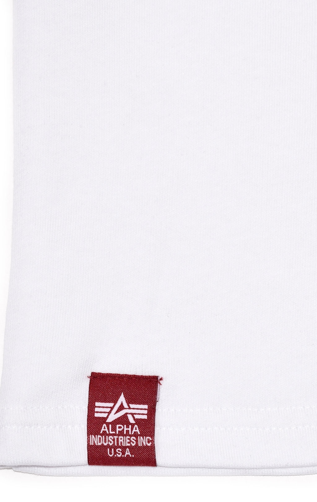 Футболка с капюшоном ALPHA INDUSTRIES BASIC T SMALL LOGO white 