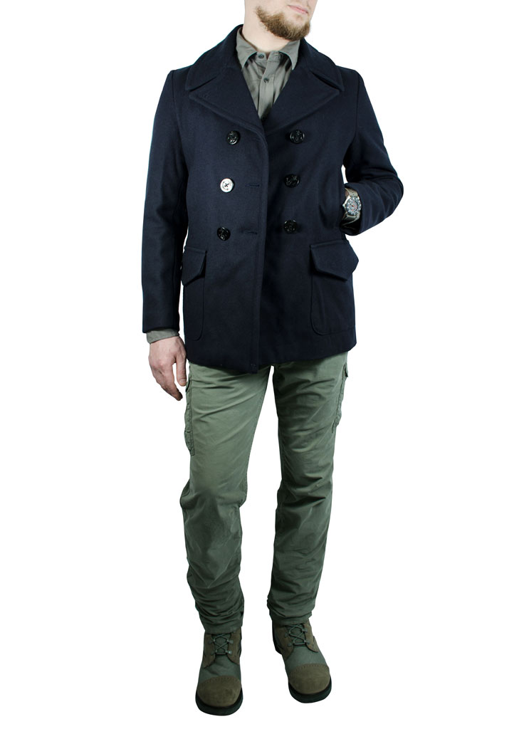 Бушлат морской COCKPIT Pea Coat navy (Z28I010) 