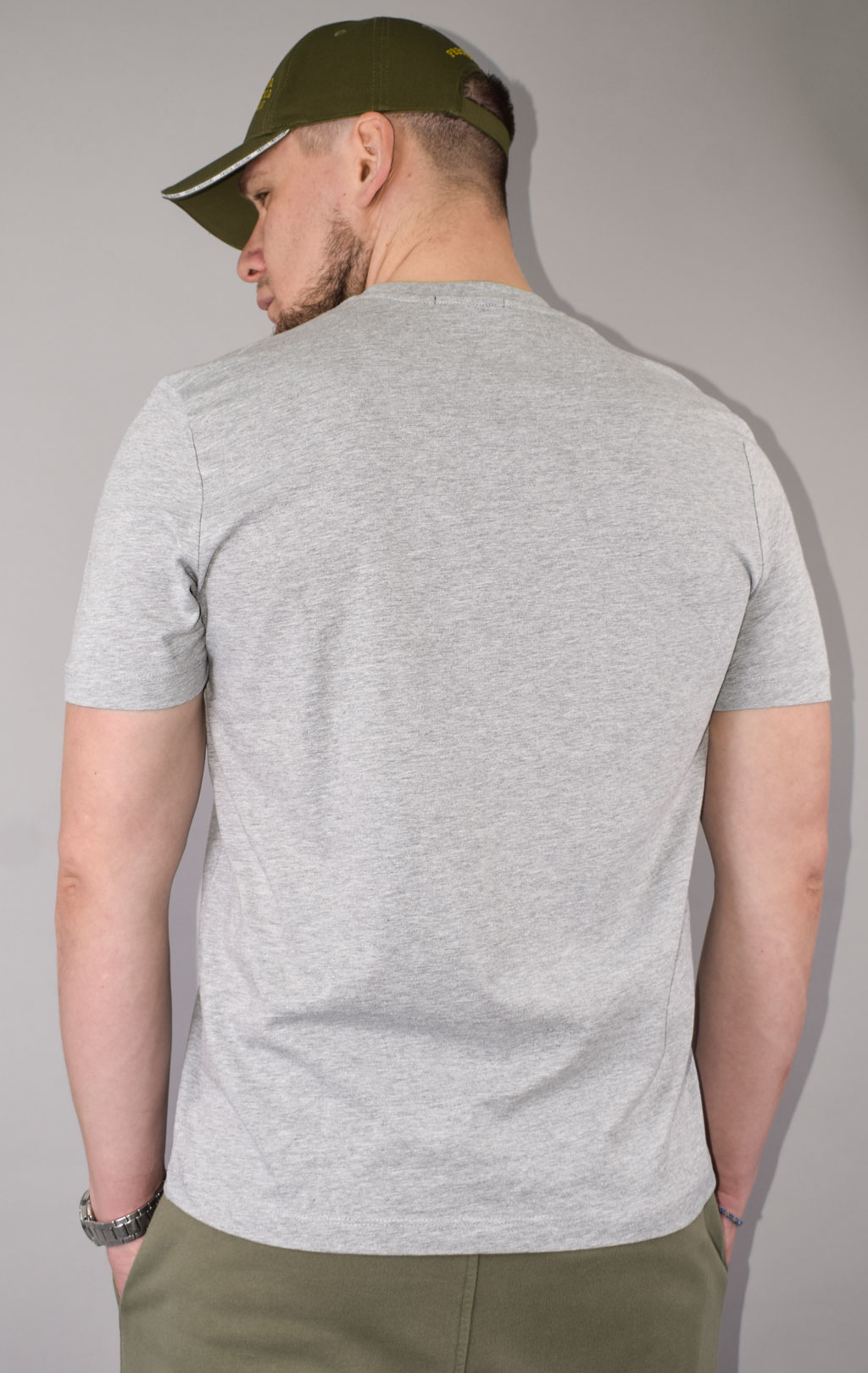 Футболка AERONAUTICA MILITARE SS 23/BD grigio melange (TS 2085)