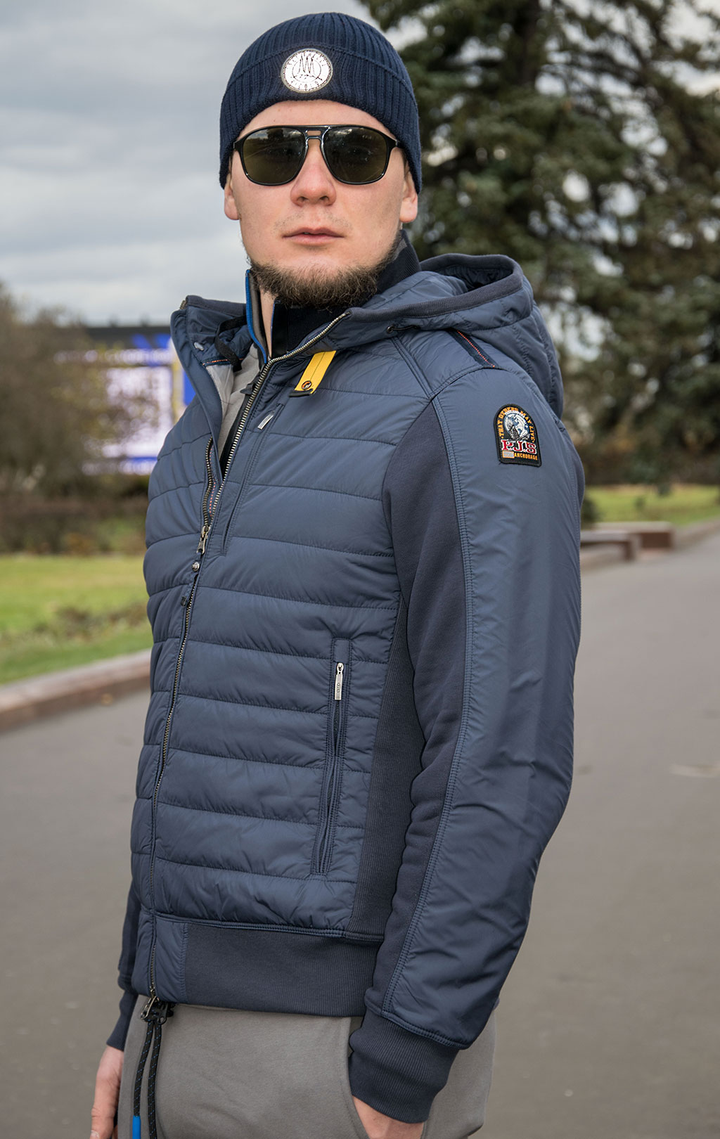 Толстовка с капюшоном PARAJUMPERS GORDON FW 21/22 navy 