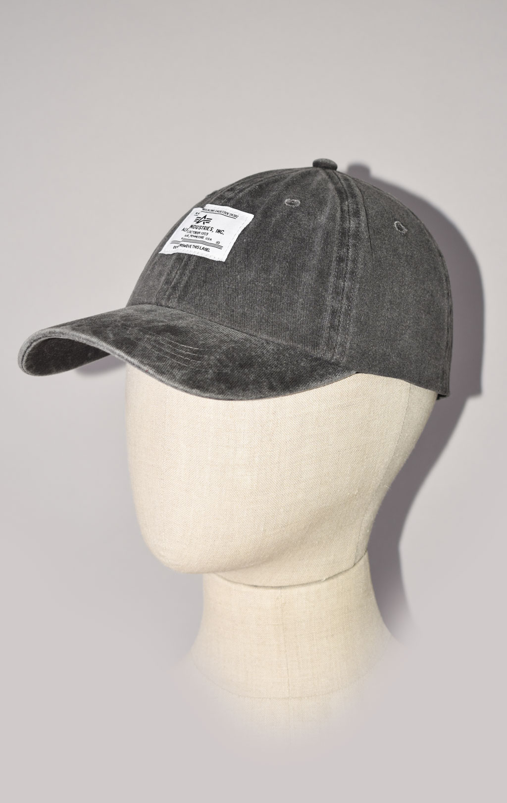 Бейсболка ALPHA INDUSTRIES BATTLEWASH CAP SS 24 black 