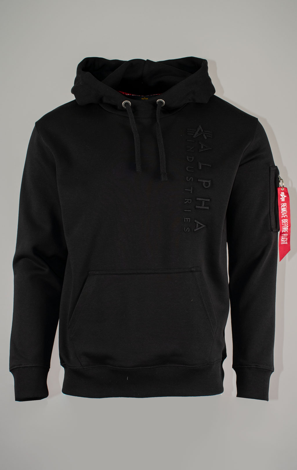 Толстовка ALPHA INDUSTRIES EMB HOODY black 