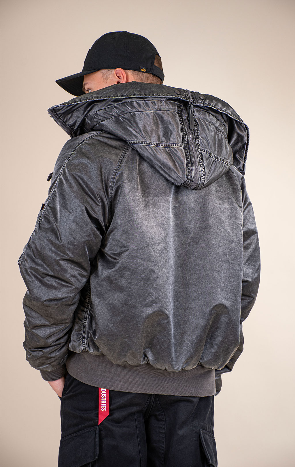 Аляска короткая ALPHA INDUSTRIES N-2B HERITAGE FIT PARKA (BATTLEWASH) FW 26/27 black 