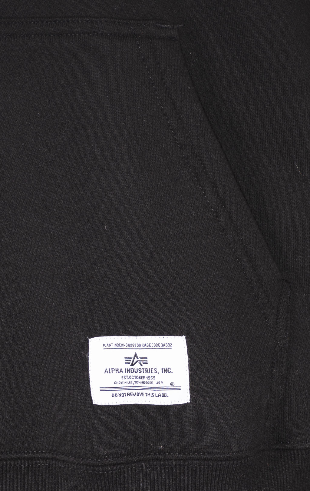 Толстовка ALPHA INDUSTRIES BORN OF PURPOSE HOODIE FW 24/25 black 