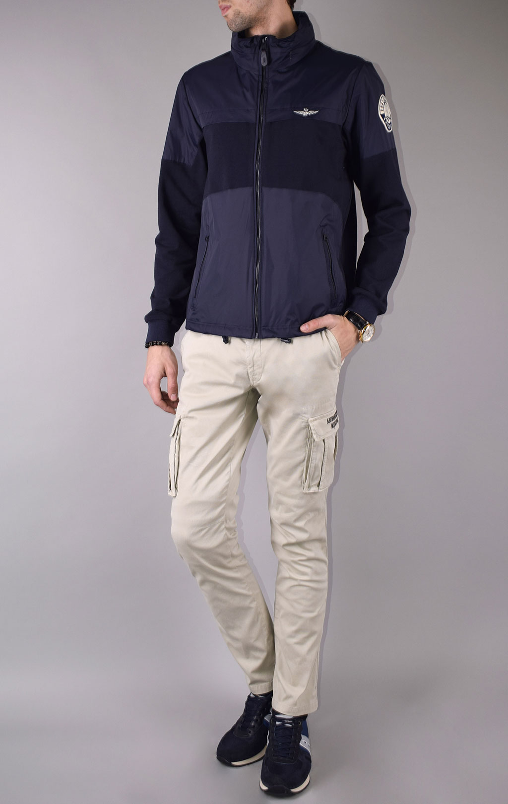 Куртка AERONAUTICA MILITARE SS 20/CN blue navy (AF 391) 