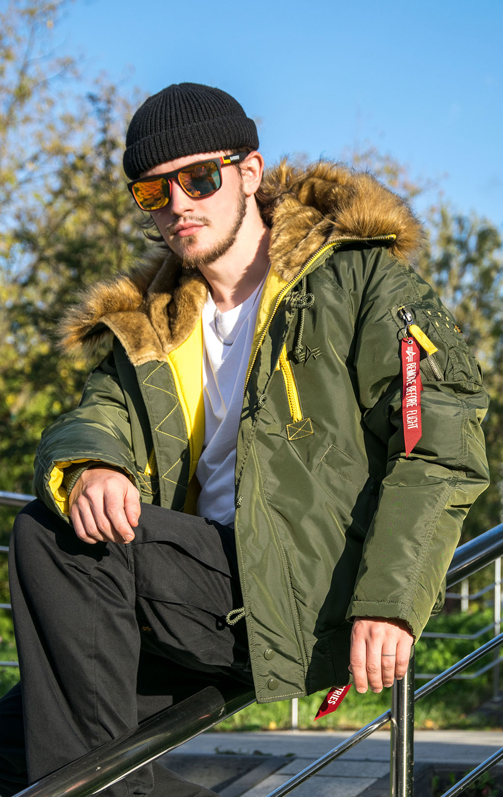 Аляска короткая ALPHA INDUSTRIES PPS N-2B dark green 