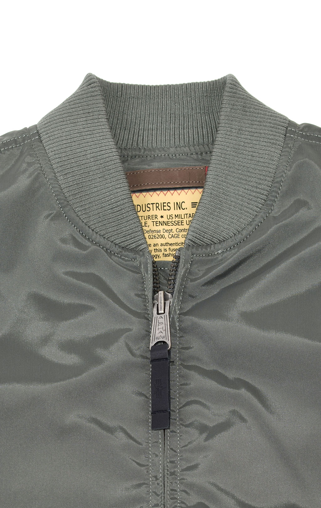 Ветровка-бомбер ALPHA INDUSTRIES TT MA-1 vintage green 