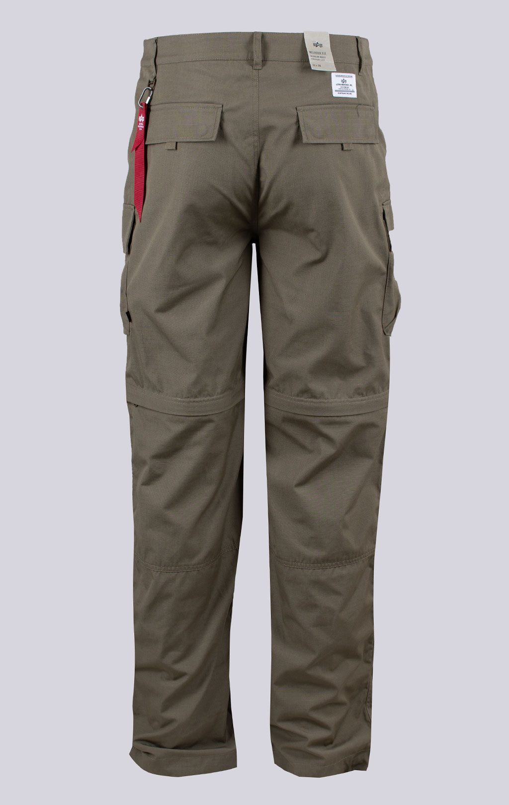 Брюки-шорты ALPHA INDUSTRIES CONVERTIBLE CARGO PANT SS 24 m OG-107 green 