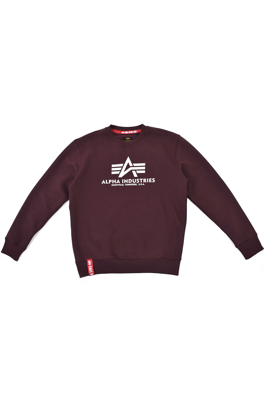 Свитшот ALPHA INDUSTRIES BASIC SWEATER deep maroon 