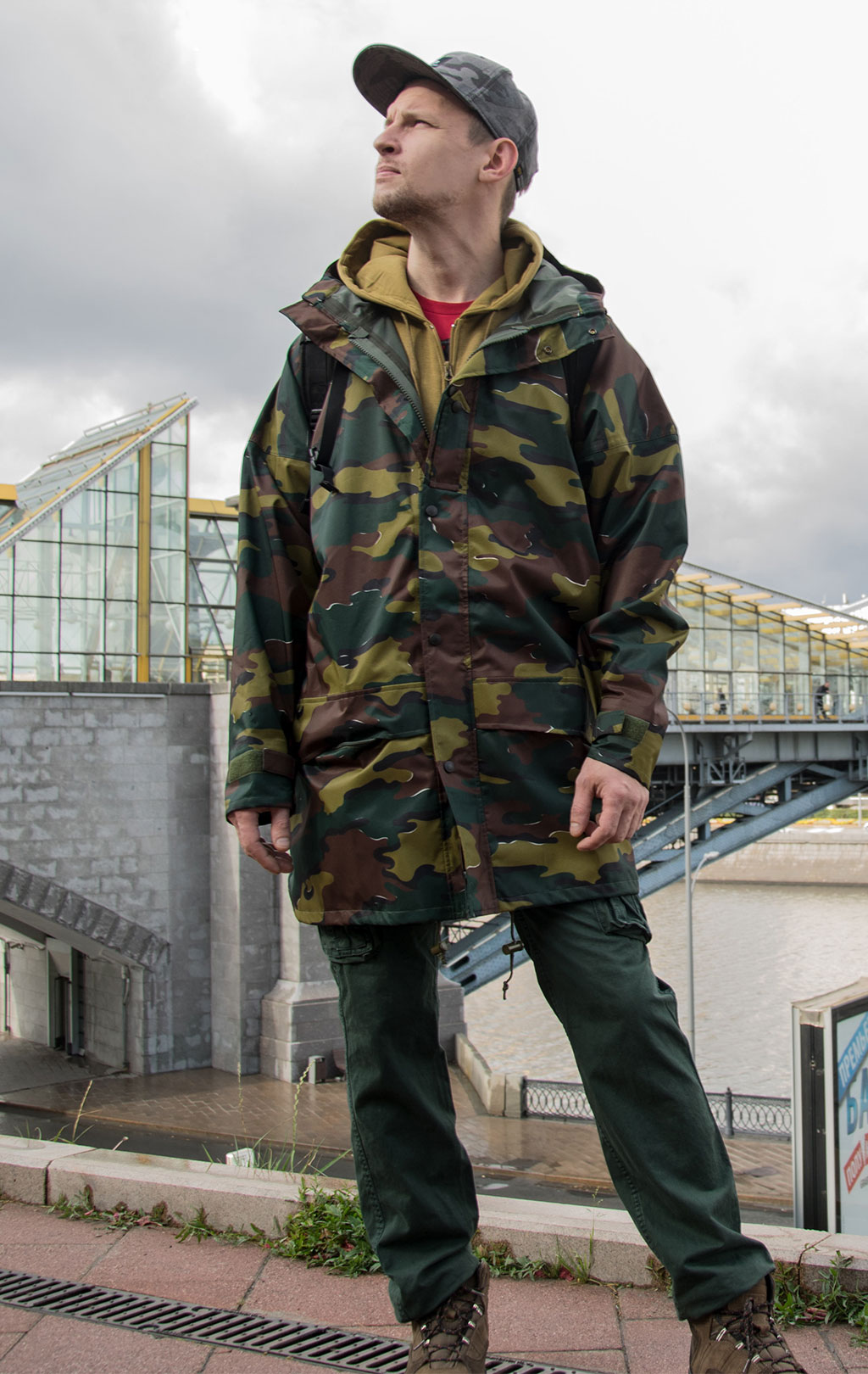 Куртка непромокаемая Gore-Tex Gore-Tex camo Бельгия