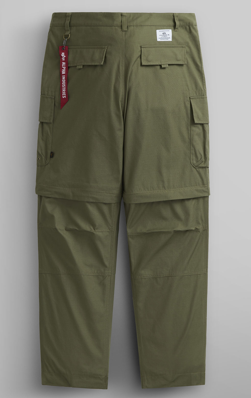 Брюки-карго ALPHA INDUSTRIES CONVERTIBLE CARGO PANT SS 24 m OG-107 green 