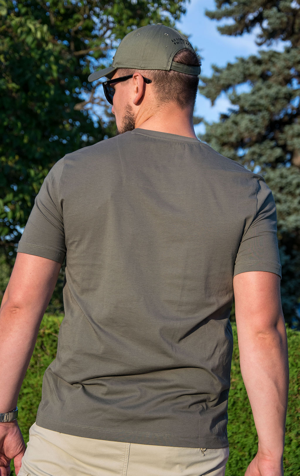 Футболка AERONAUTICA MILITARE SS 22/TR verde militare (TS 1940)