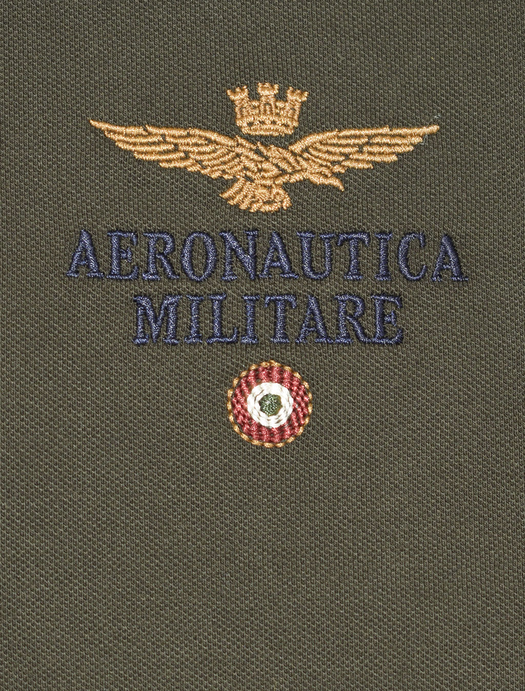 Поло-лонгслив AERONAUTICA MILITARE FW 19/20 verde marcio (PO 1370) 