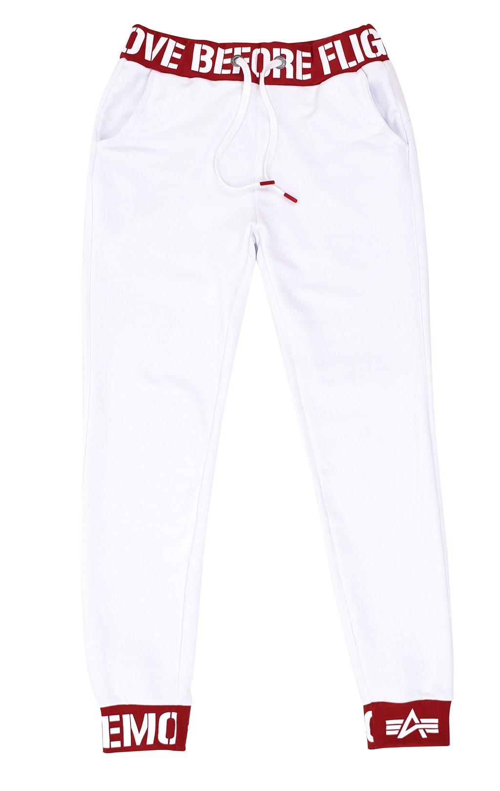 Женские брюки спортивные джоггеры ALPHA INDUSTRIES RBF RIB JOGGER white 