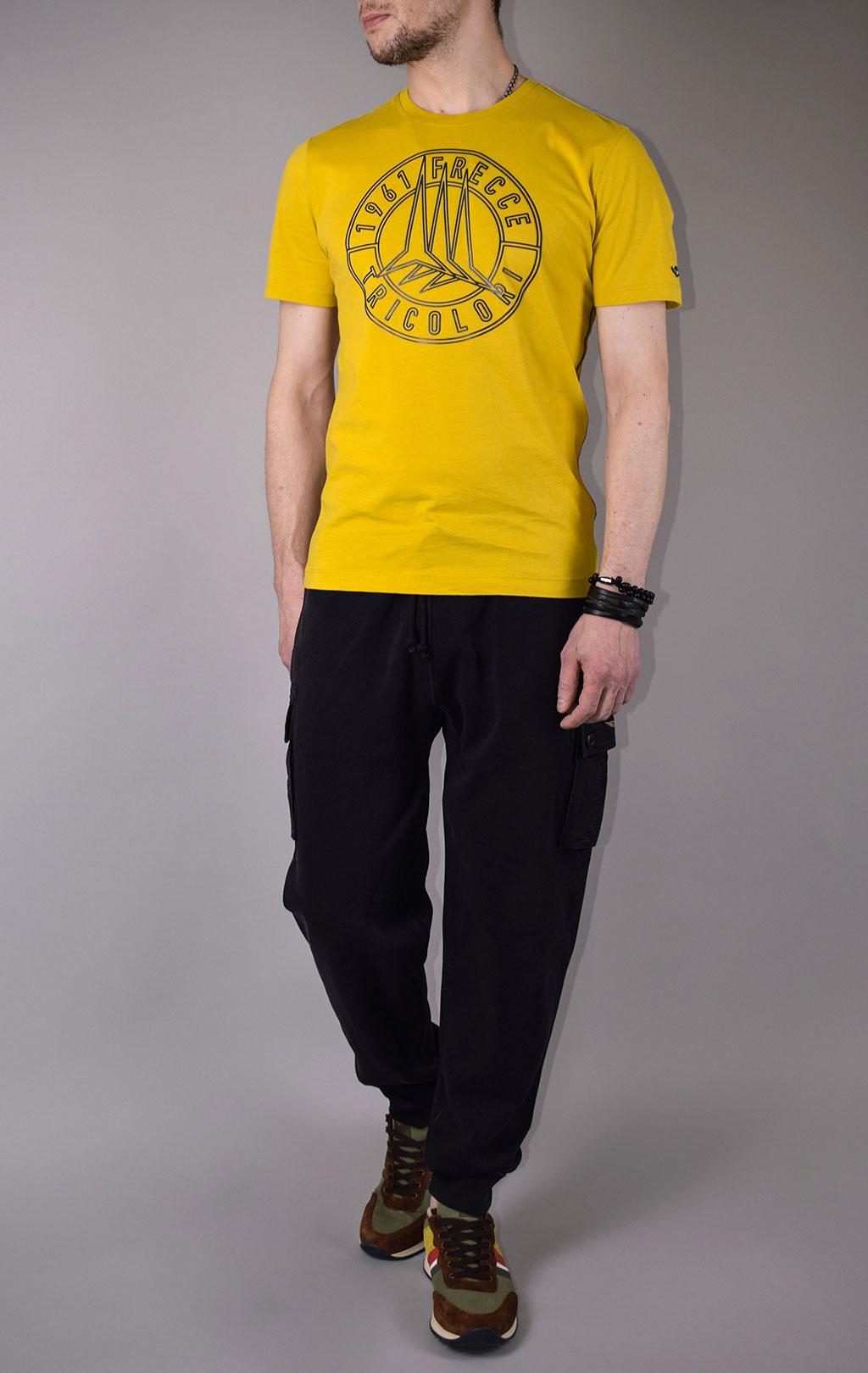 Футболка AERONAUTICA MILITARE SS 20 giallo (TS 1697) 