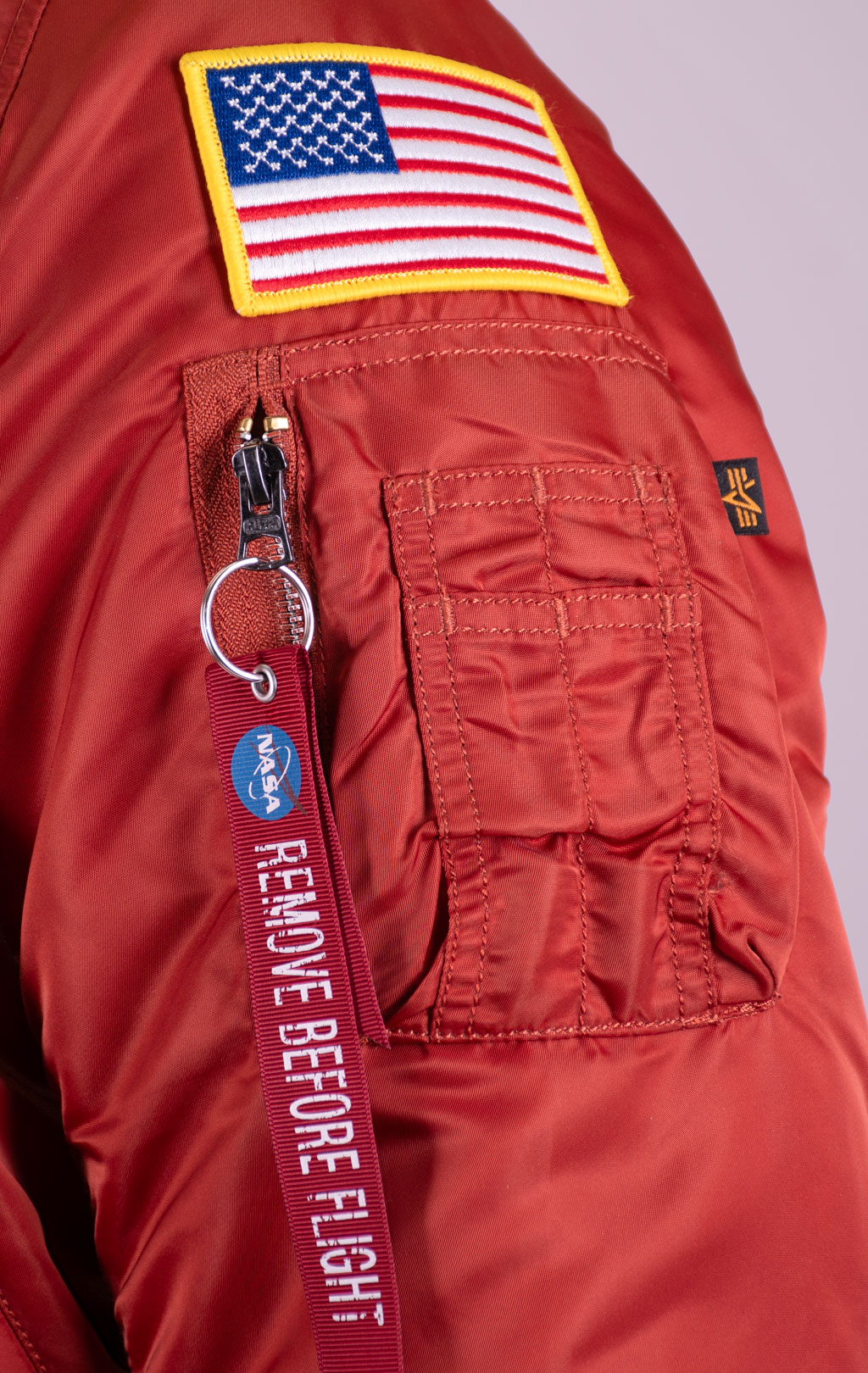 Бомбер ALPHA INDUSTRIES MA-1 NASA rust 