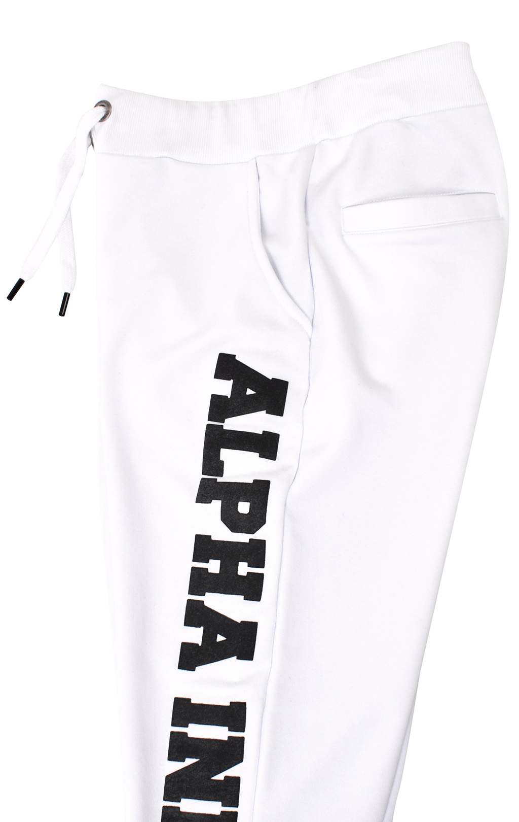 Брюки спортивные джоггеры ALPHA INDUSTRIES BIG LETTERS JOGGER white 