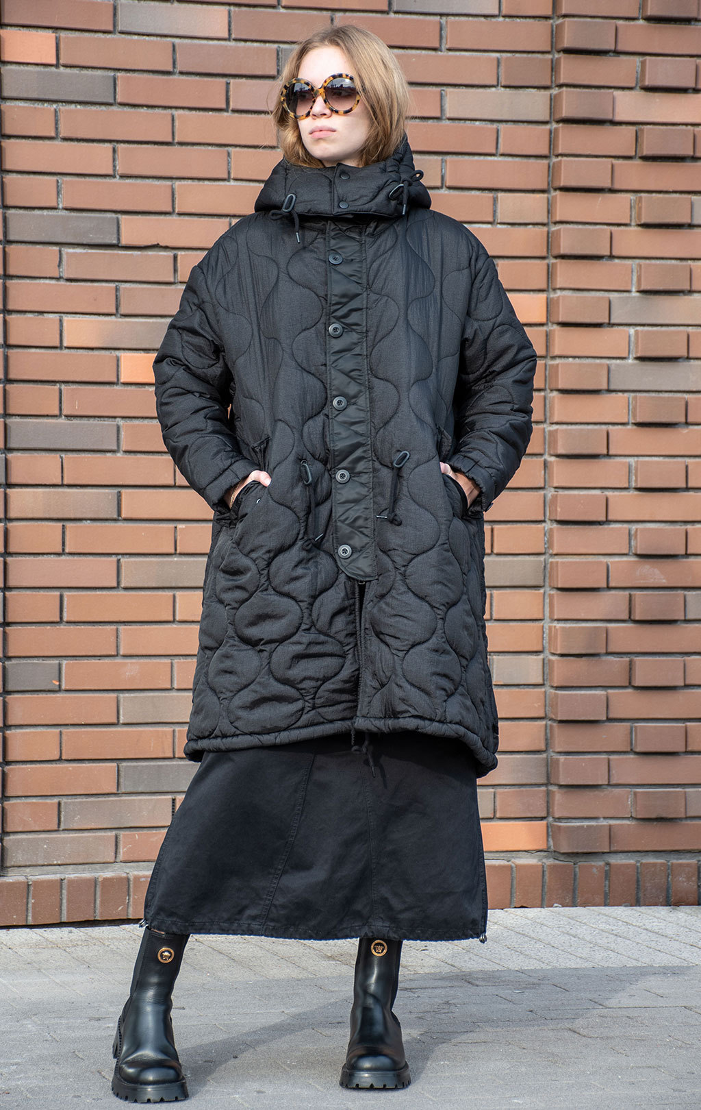 Женская куртка ALPHA INDUSTRIES FISHTAIL PUFFER M-65 FW 24/25 black 