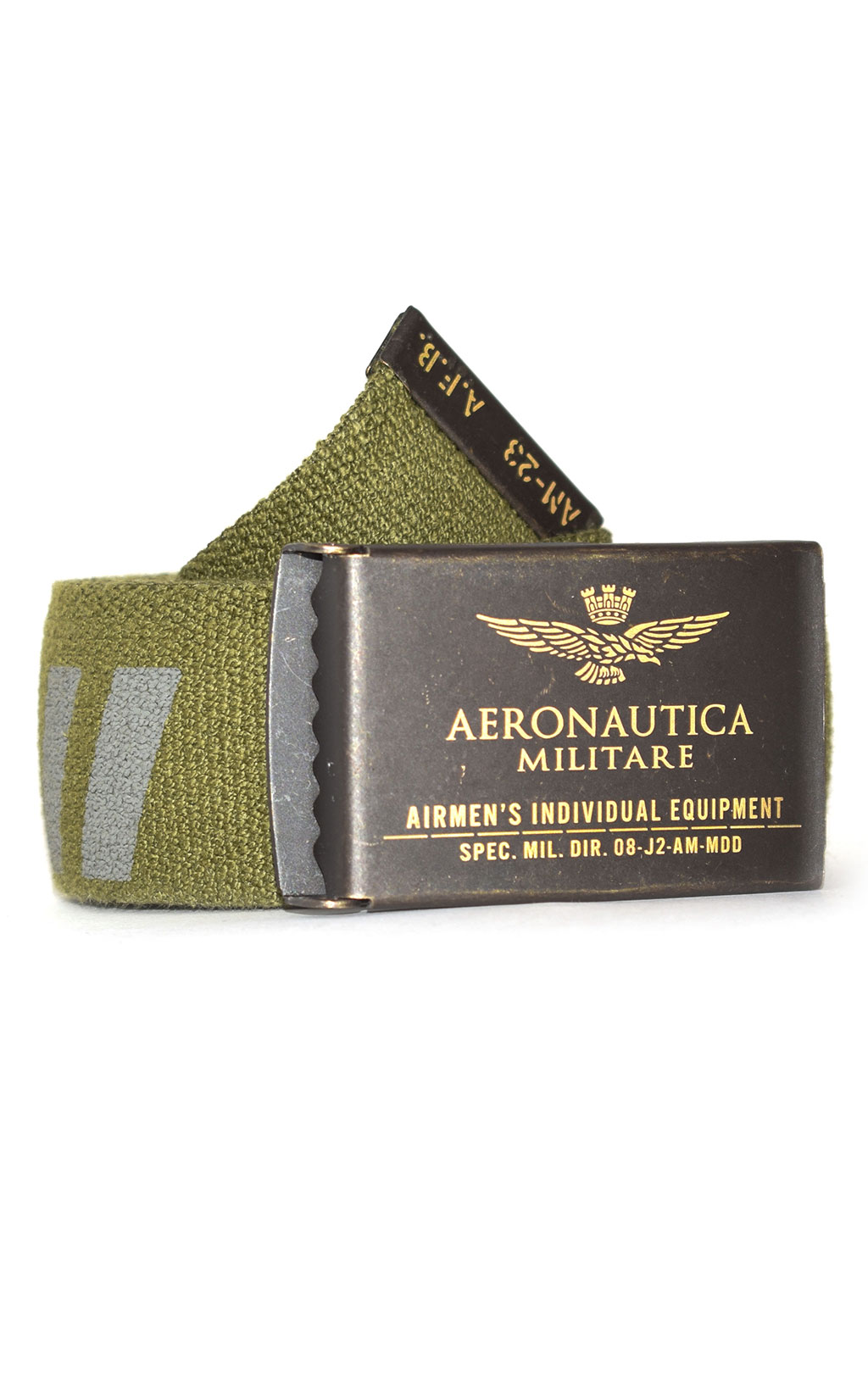 Ремень эластичный AERONAUTICA MILITARE SS 21/IT verde militare (CI 261) 