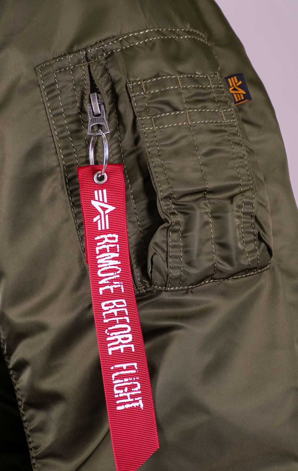 Куртка-бомбер лётная ALPHA INDUSTRIES MA-1 D-Tec big size sage green 