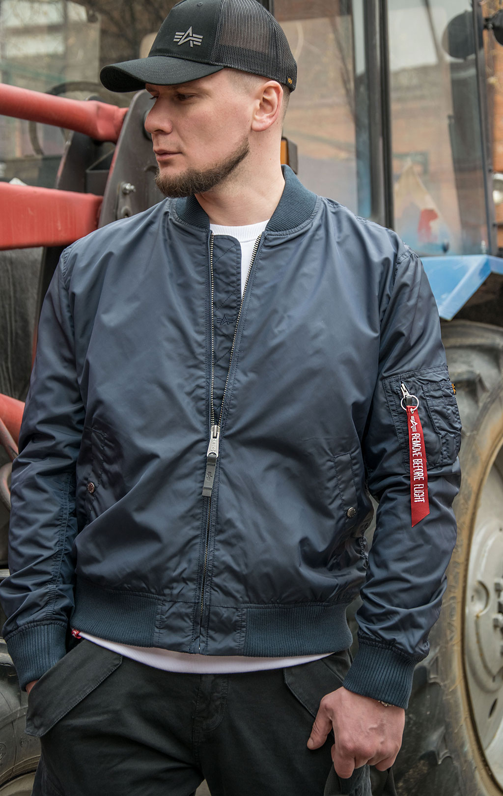 Ветровка-бомбер ALPHA INDUSTRIES TT MA-1 rep. blue 