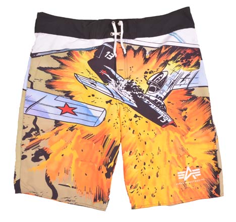 Плавки шорты ALPHA INDUSTRIES CRASH Swim Short Плавки шорты ALPHA INDUSTRIES CRASH Swim Short