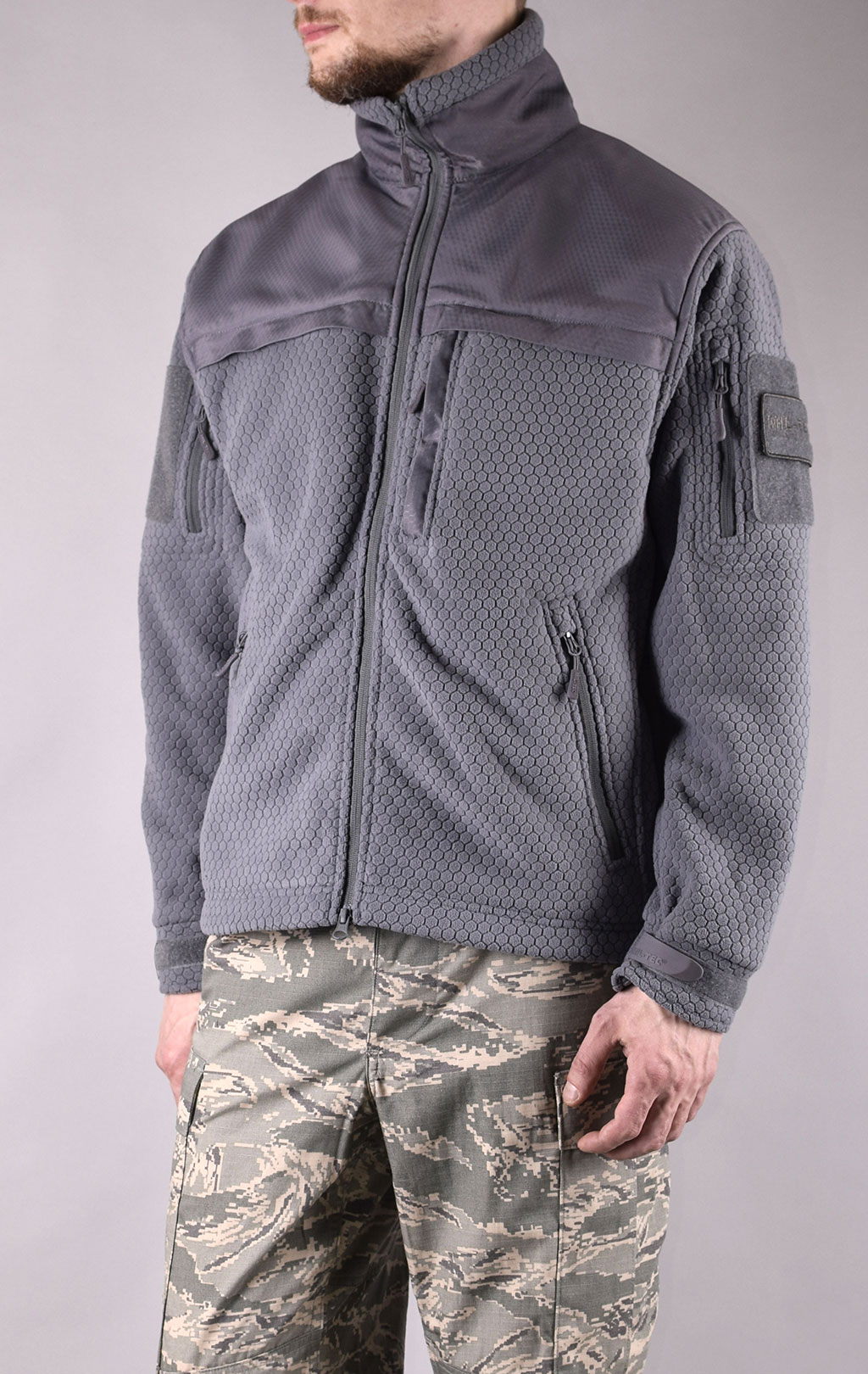 Свитер тактический Mil-Tec HEXTAC флис urban grey 