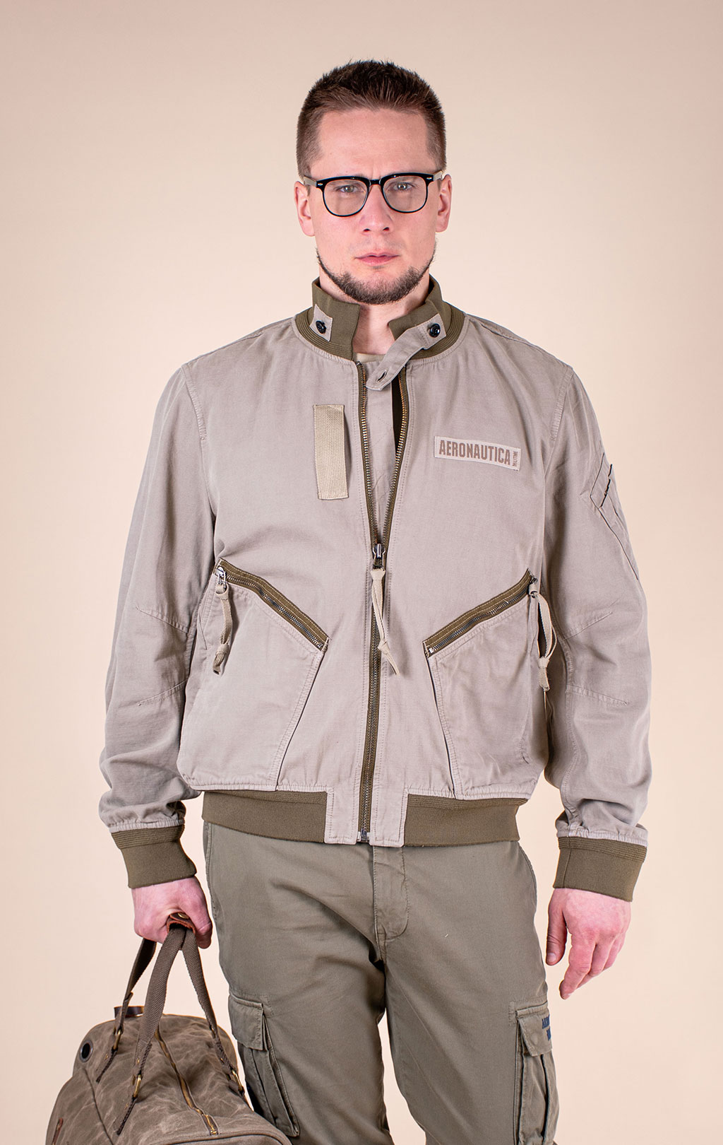 Ветровка-бомбер AERONAUTICA MILITARE SS 26/IN winter twig (AB 3042) 