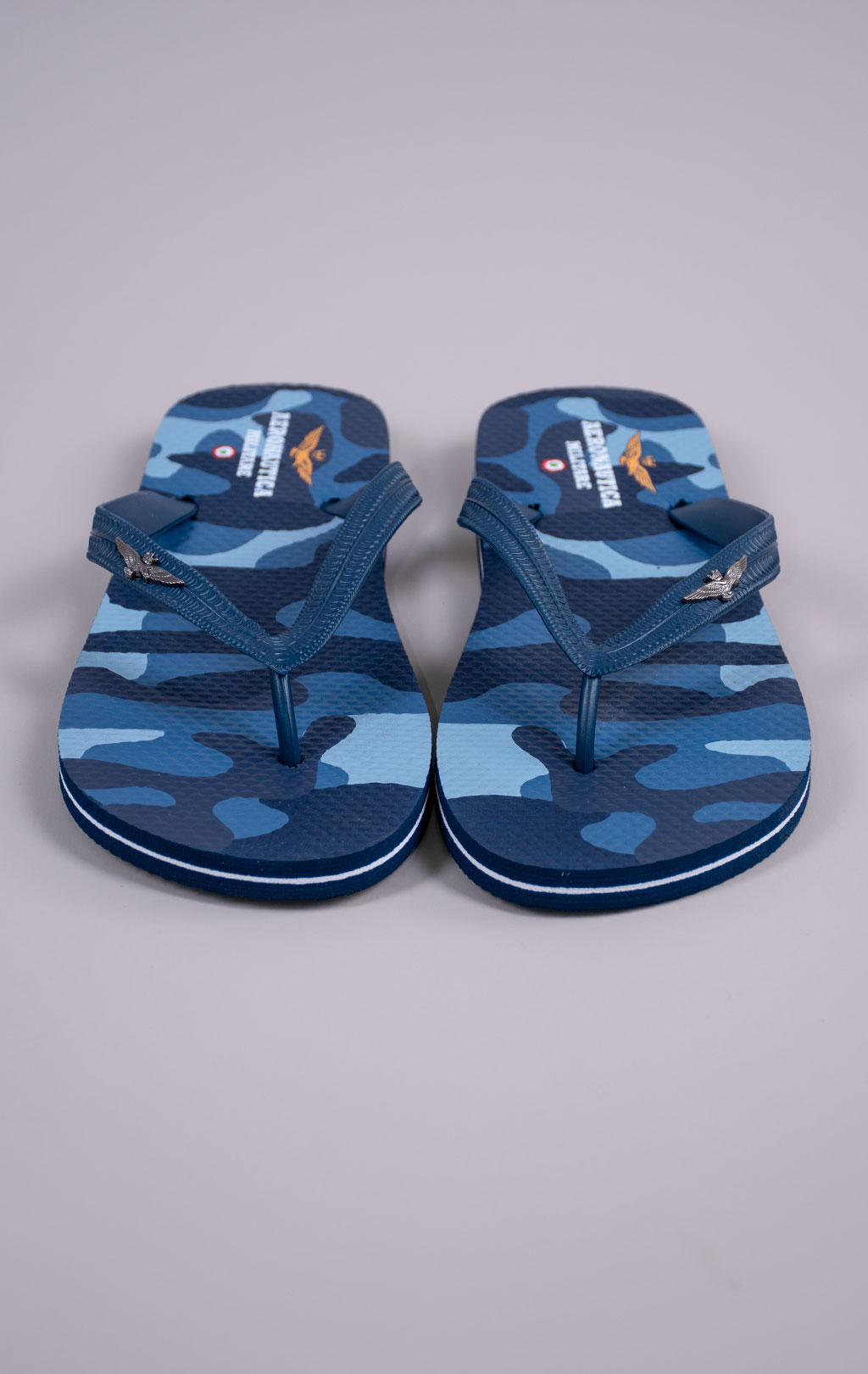 Шлёпанцы AERONAUTICA MILITARE (SC 0243) SS 26/CN camouflage blue 