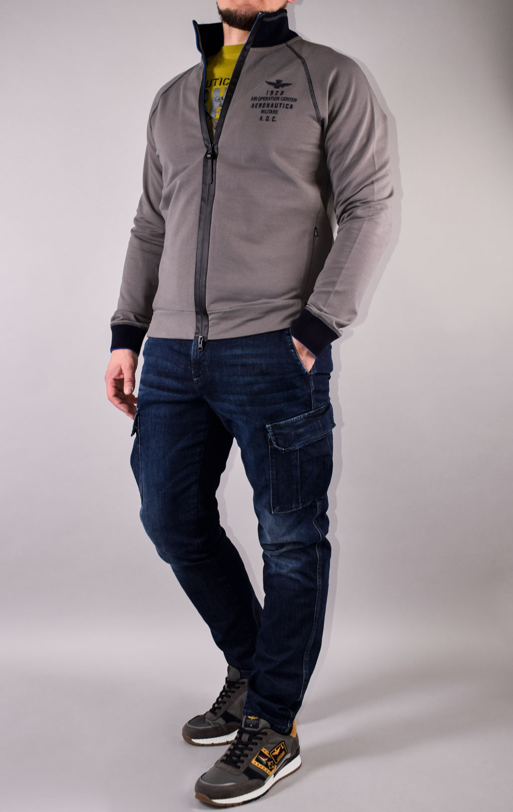 Олимпийка AERONAUTICA MILITARE FW 21/22/TR grigio medio (FE 1635)