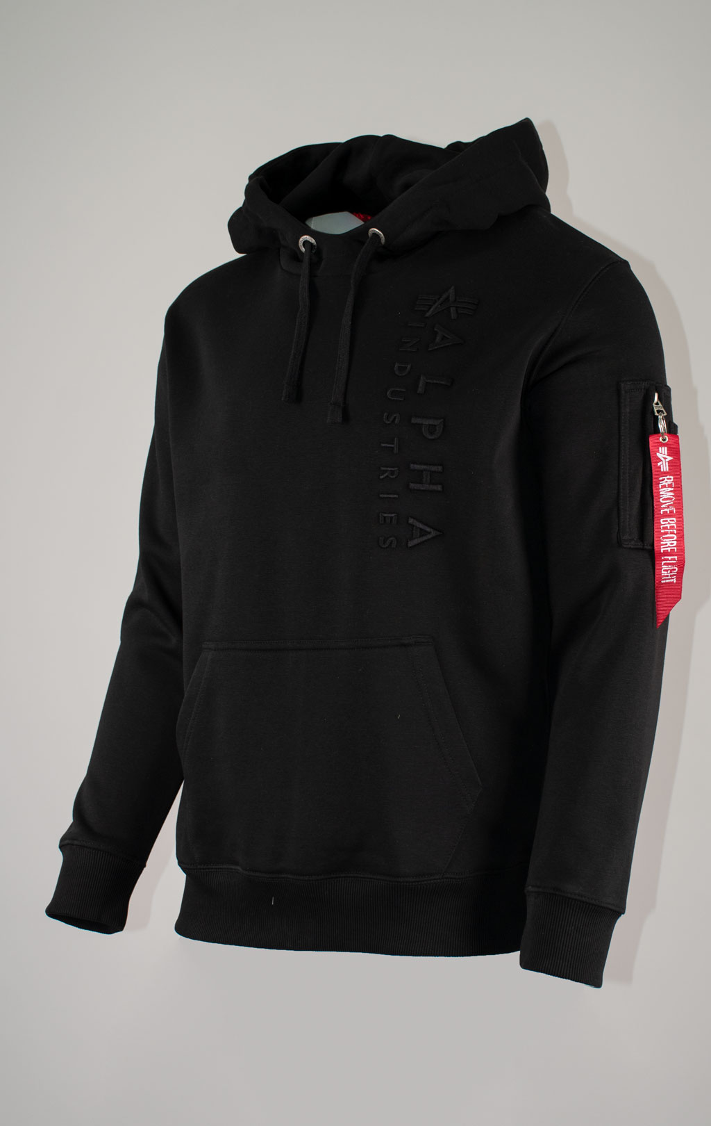 Толстовка ALPHA INDUSTRIES EMB HOODY black 