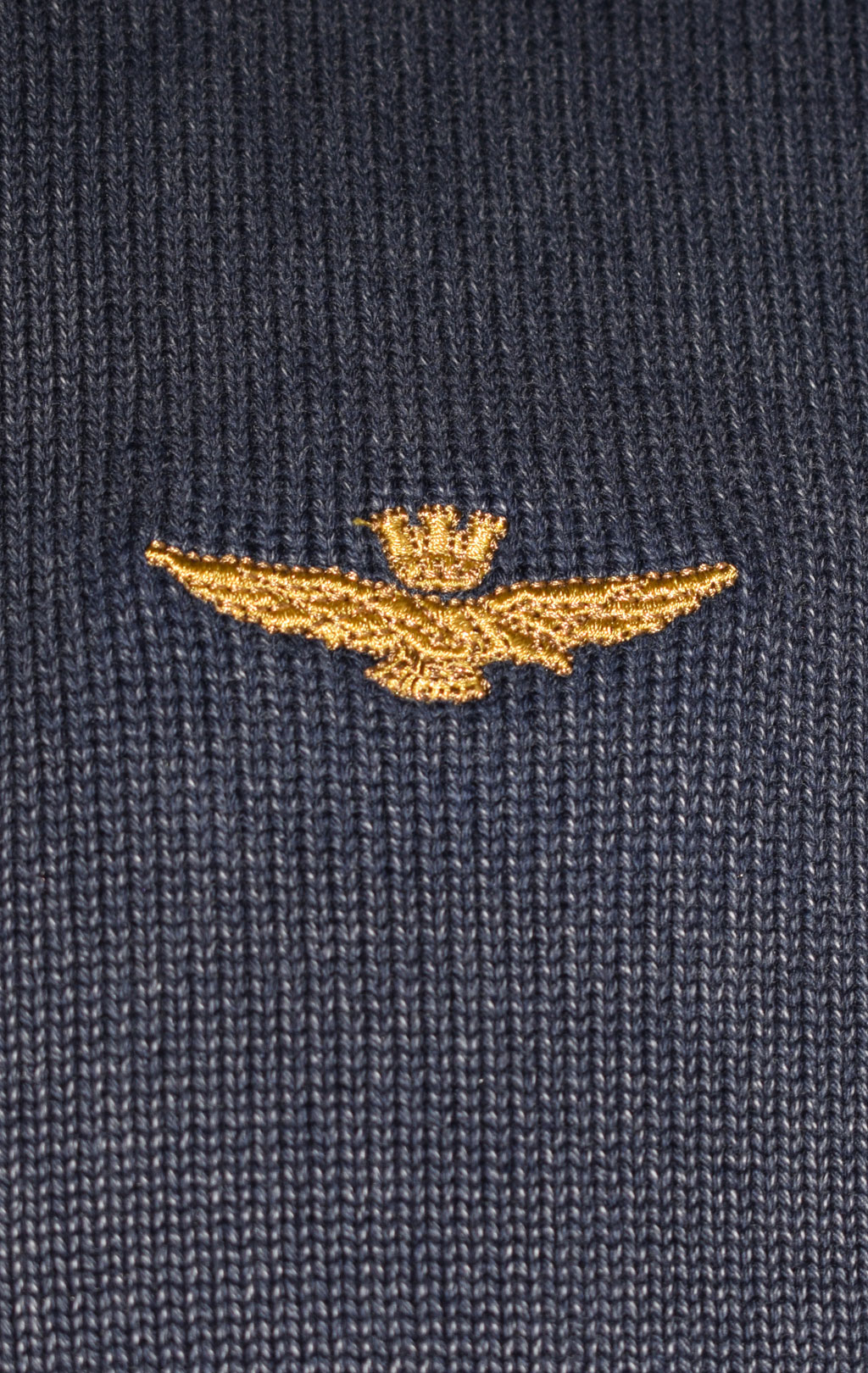 Свитер с капюшоном на молнии AERONAUTICA MILITARE FW 22/23/IN blue scuro (MA 1406) 