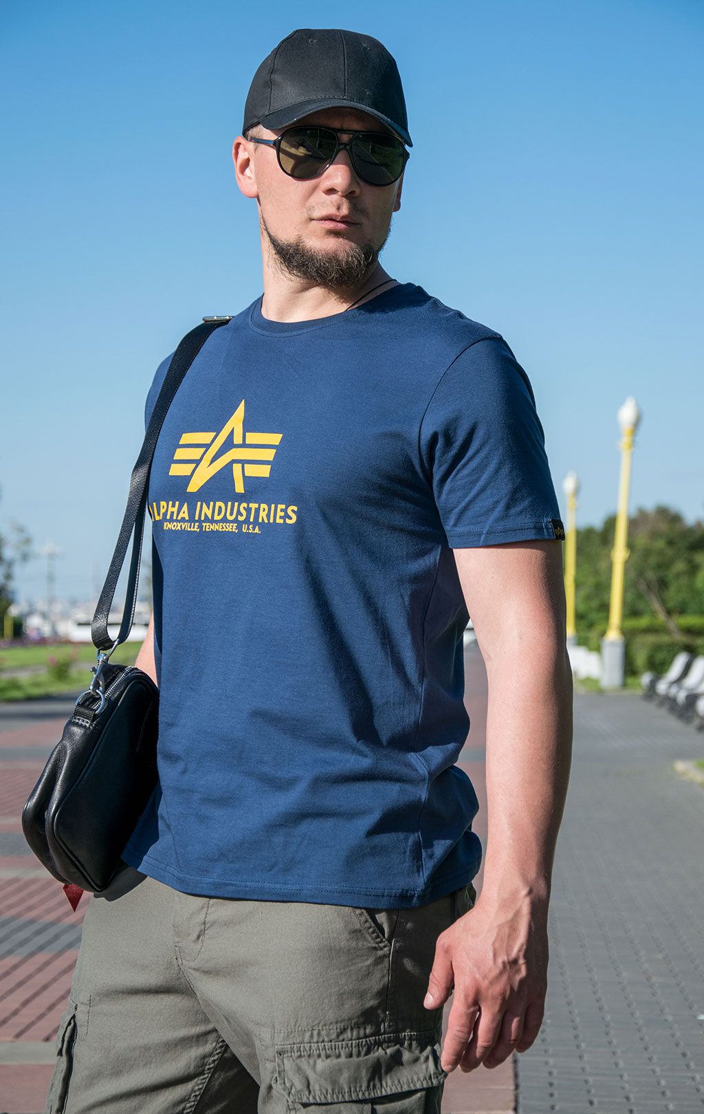 Футболка ALPHA INDUSTRIES BASIC T new navy 